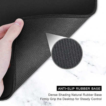 Large Gaming Mouse Pad, Forest Theme XXL 35.4 X 15.7 in Desk Pad Stitched Non-Slip Rubber Long Computer Mousepad Thin Extended Full Size Desk Mat for Desktop, Laptop, Wireless Mice, White